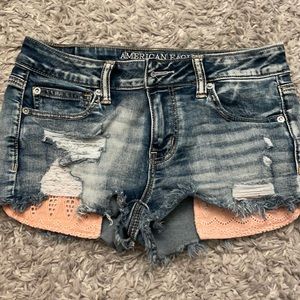 American eagle jean shorts